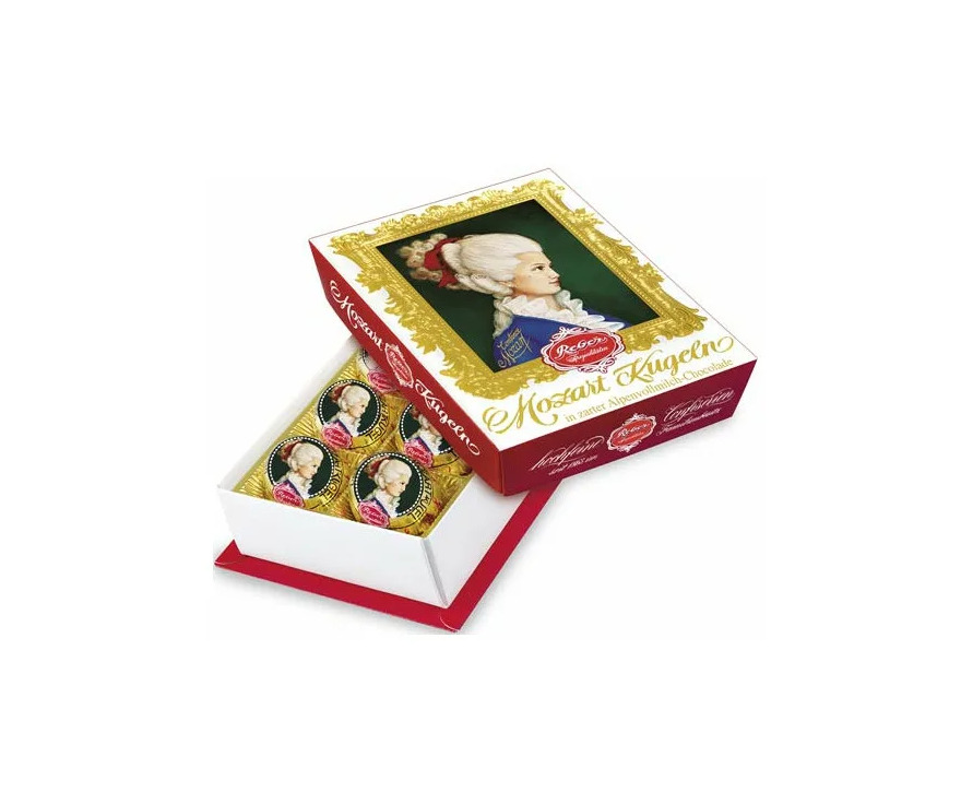 Конфеты Reber Mozart (Ребер Моцарт) в подарочной упаковке с молочным ...
