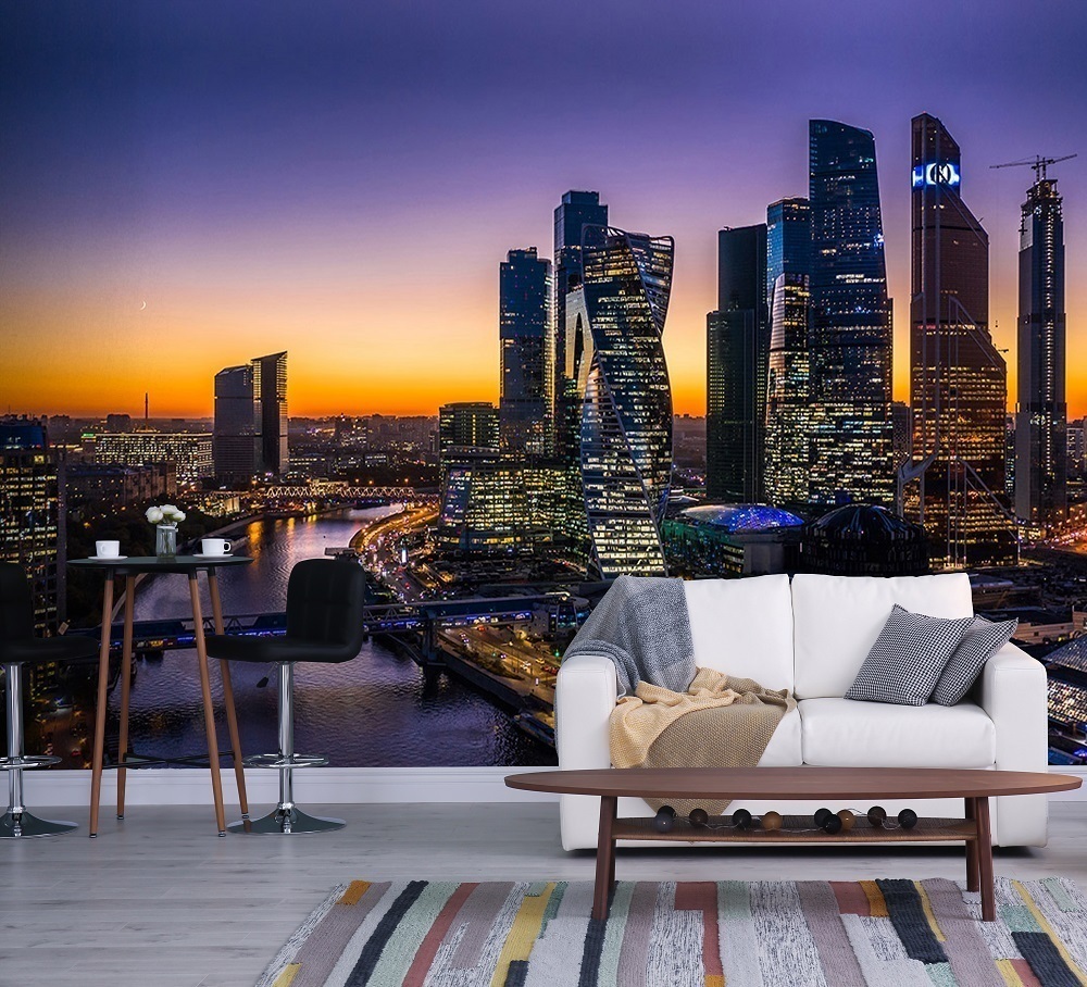 PRIMAVERA Фотообои на стену флизелиновые "Москва Сити" 300*270 см ...