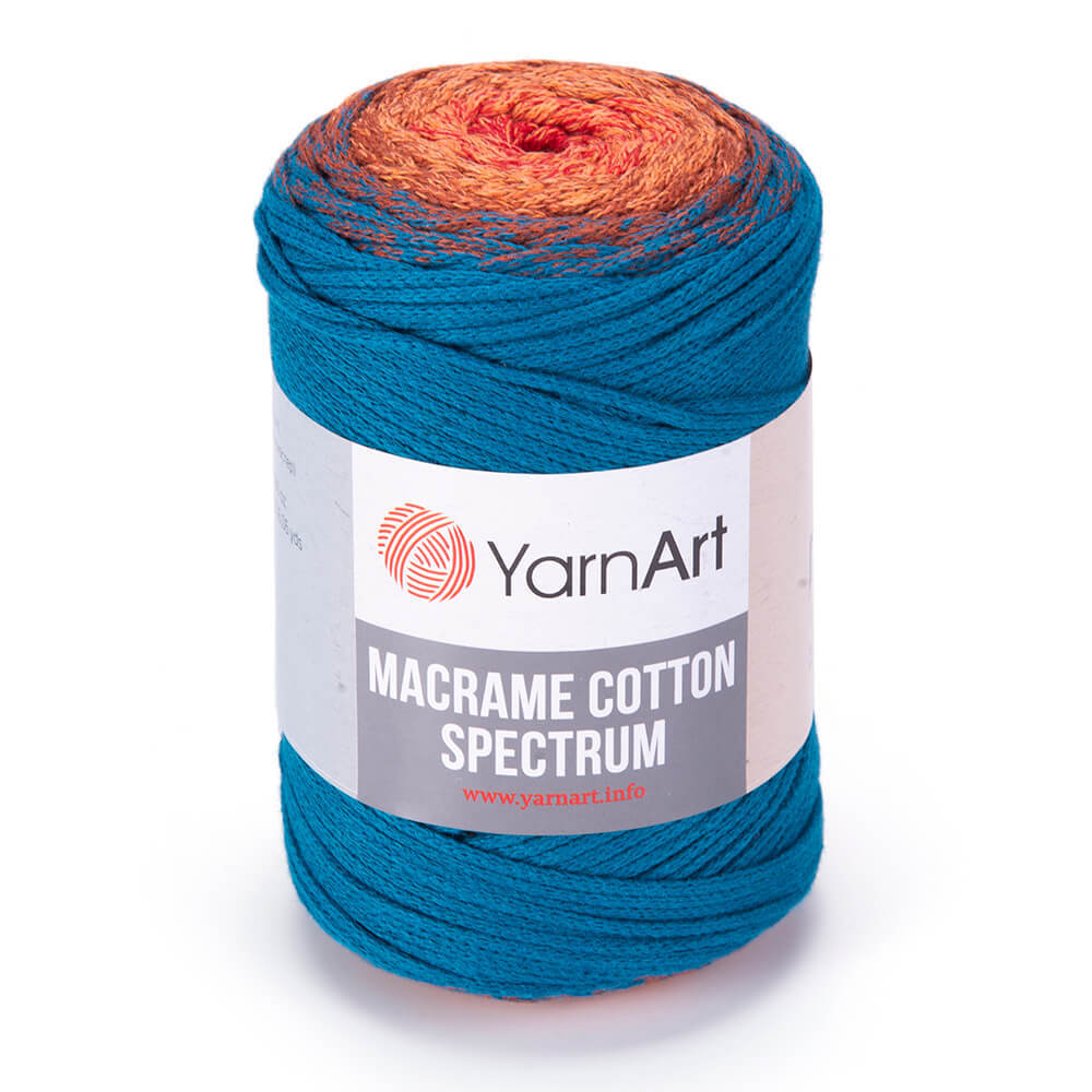 Пряжа YARNART Macrame Cotton Spectrum. Macrame Cotton Spectrum 1317. Палитра Macrame Cotton Spectrum. Macrame Cotton Spectrum изделия из пряжи.