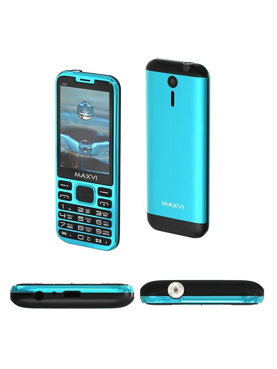 телефон maxvi x10 aqua blue (66) фото