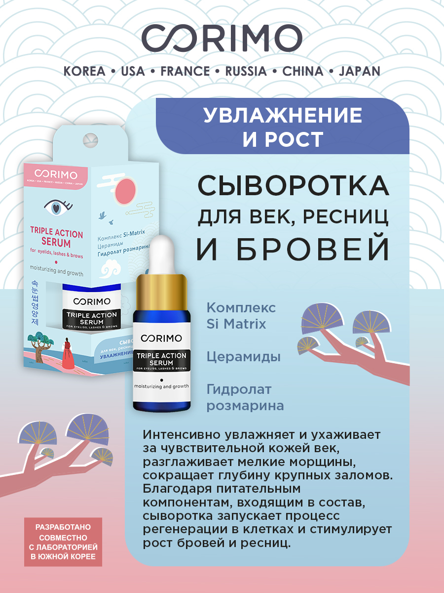 Corimo moisturizing and growth. M Corimo сыворотка для век, ресниц и бровей "увлажнение и рост" 10 мл. Сыворотка для бровей и ресниц Corimo укрепление и рост, 8 мл.