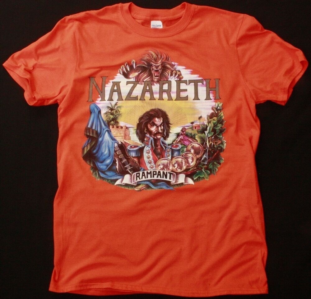 Rampant nazareth. Футболки Nazareth Rock. Nazareth футболка. Майка Назарет. 1974 - Rampant.