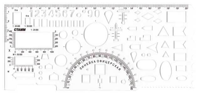 Купить Линейка рейсшина "СТАММ" пластиковый ролик, 22 см (204545) в интернет-маг