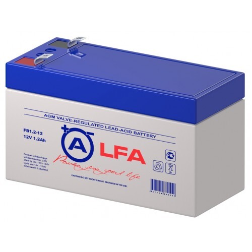 АккумулятордляИБП(UPS)ALFAFB1.2-12(12Вольт-1,2Ампер)дляаварийногоосвещения/фонаря