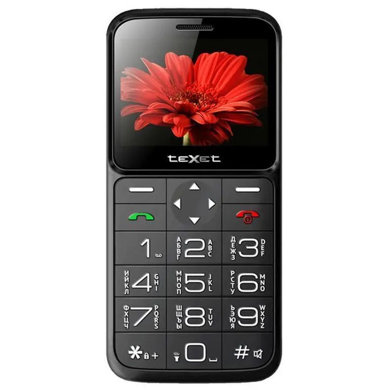 МобильныйтелефонteXetTM-B226цветчерный-красный