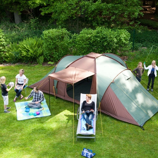 Палатка для рыбалки, Палатка 6-местная Nature camping двухкомнатная - купит...