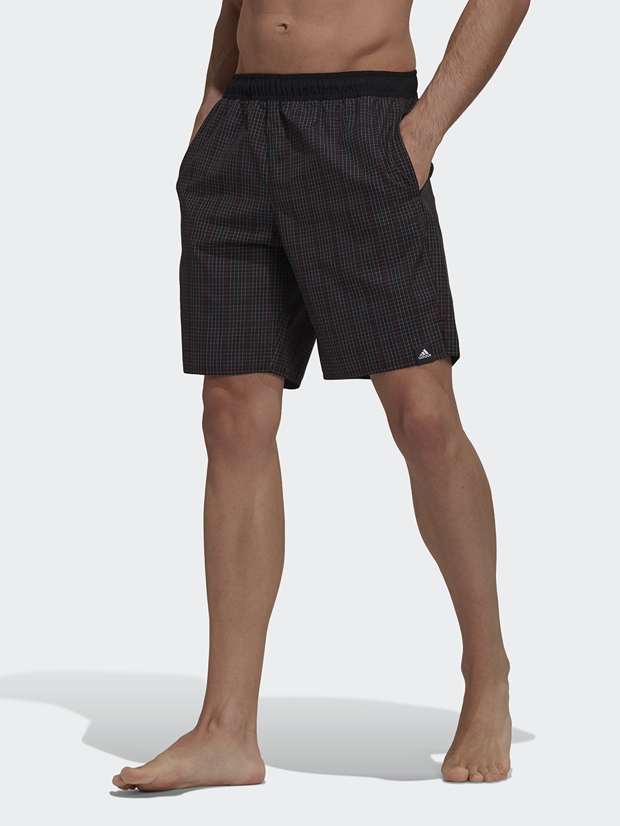 Adidas check hot sale swim shorts