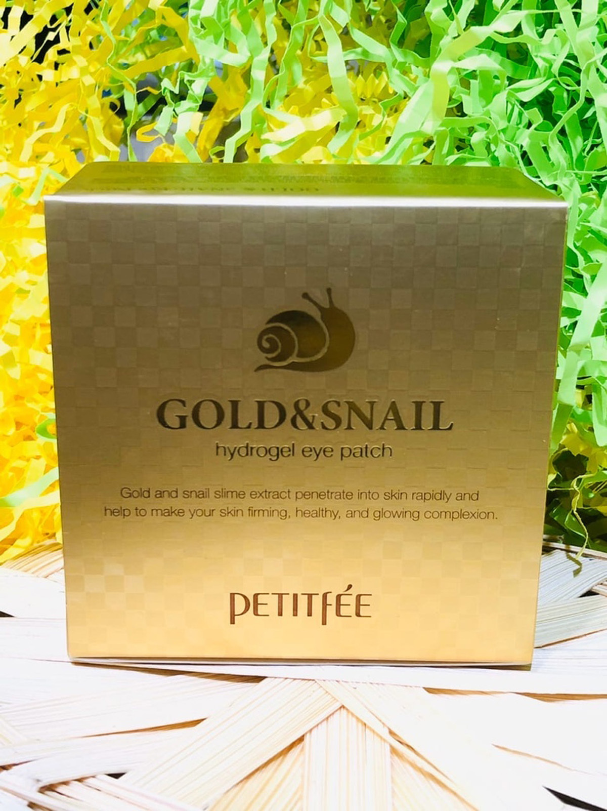 Snail gold патчи. Гидрогелевые патчи с муцином улитки, HANIXHANI White Intensive Snail Eye Patch, 60 шт. Муцин