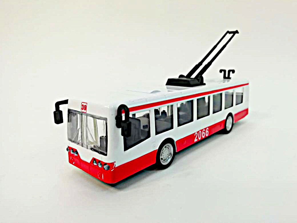 Троллейбус модель красный. Бумажный троллейбус.