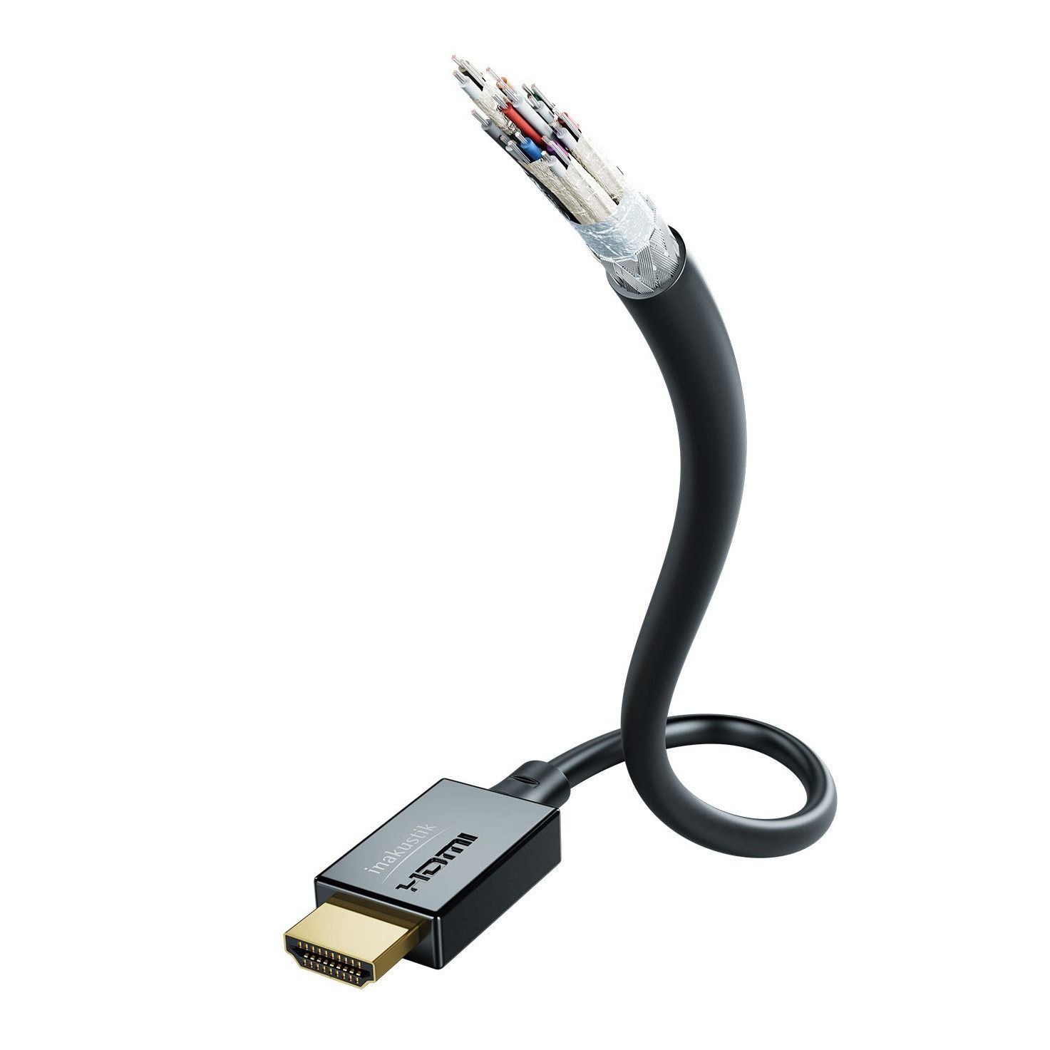 InakustikВидеокабельHDMI/HDMI,3м,черный,золотой