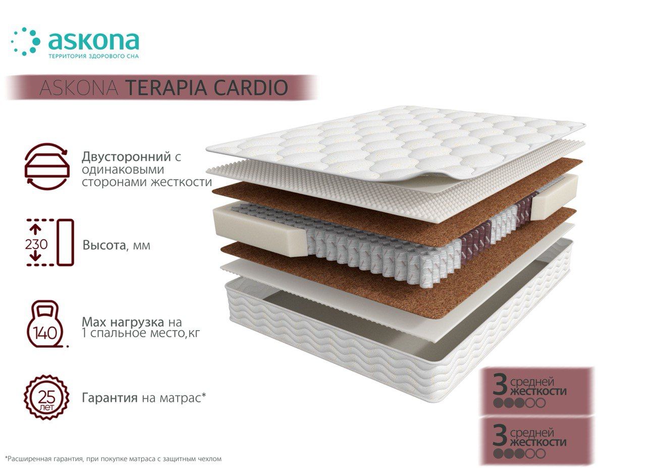 Матрас 140*200 Askona terapia New Cardio