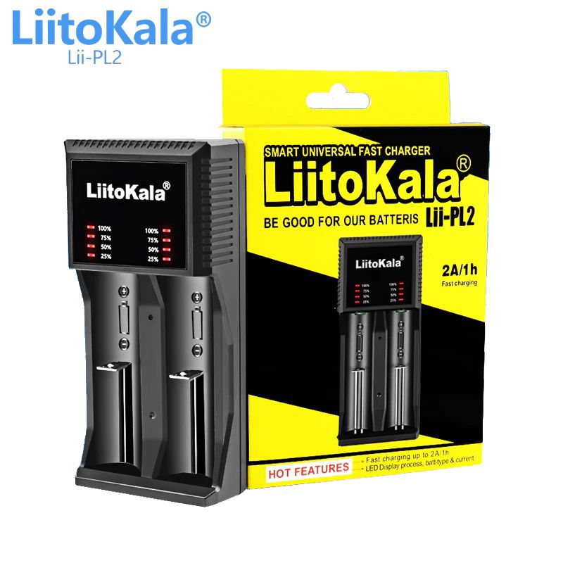 Зарядное устройство LiitoKala Lii-PL2 / зарядка для AAA AA 18650 21700 26650 20700 26700