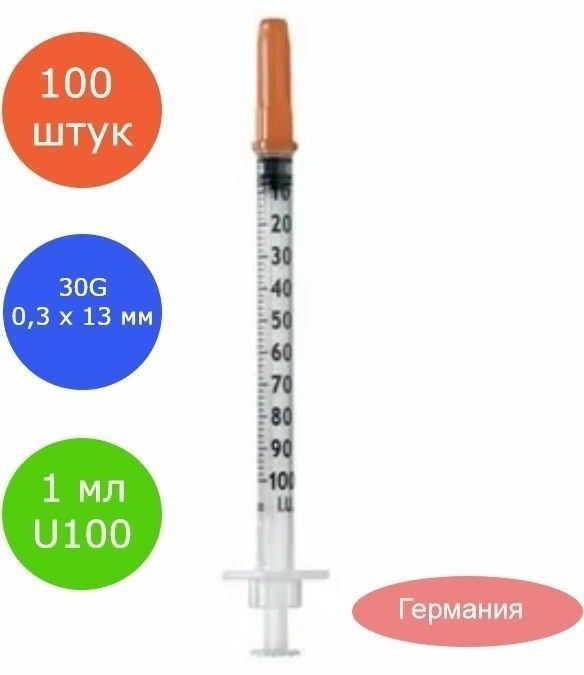 Шприцы U100 1 Мл 30 G Купить