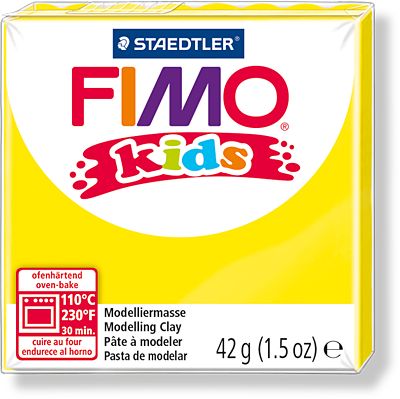 Полимерная глина для детей FIMO kids 1 (желтый) 42г