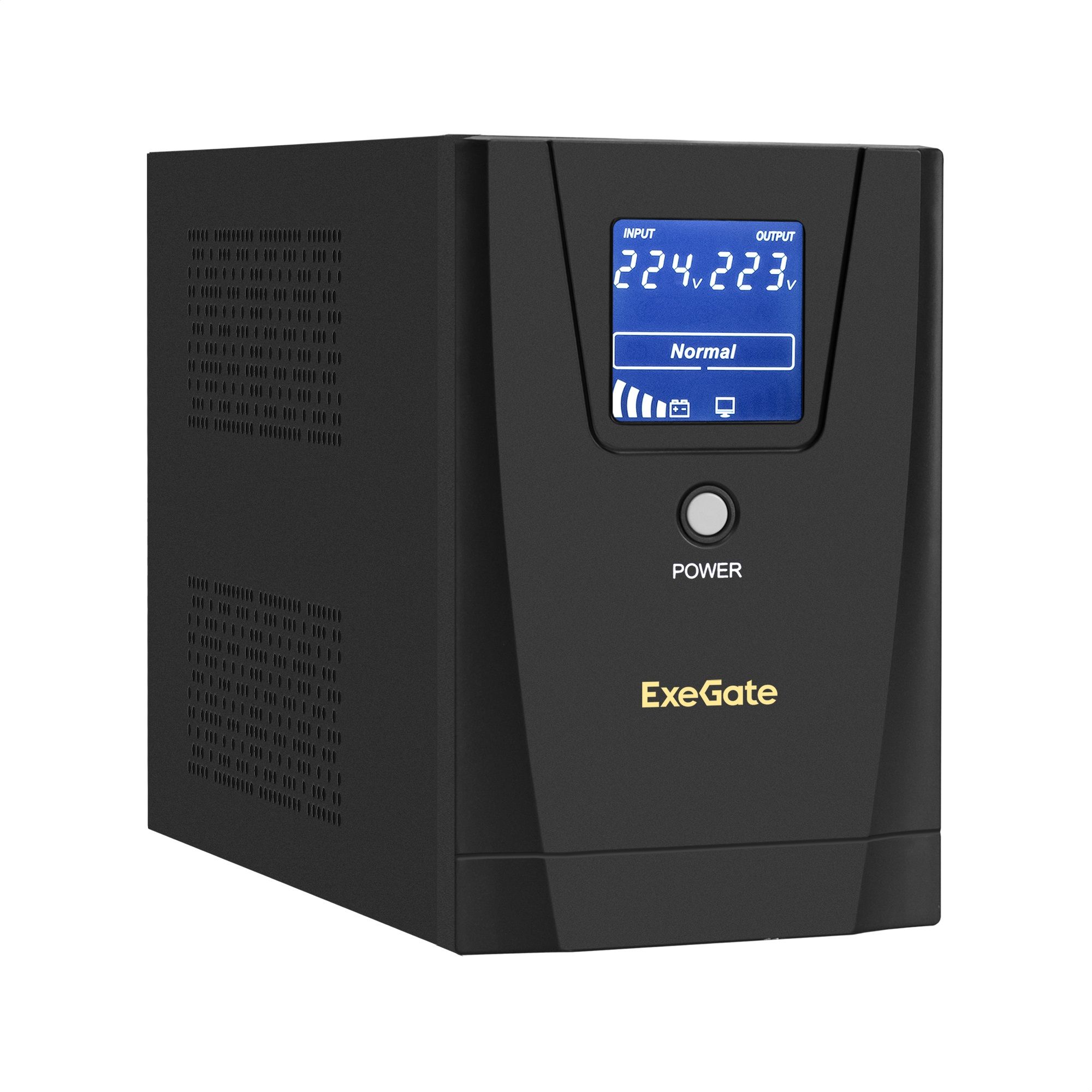 ИБП ExeGate SpecialPro Smart LLB-1200.LCD.AVR.2SH.3C13.USB <1200VA/750W, LCD, AVR, 2*Schuko+3*C13, USB, съемн.кабель, металлический корпус, Black>