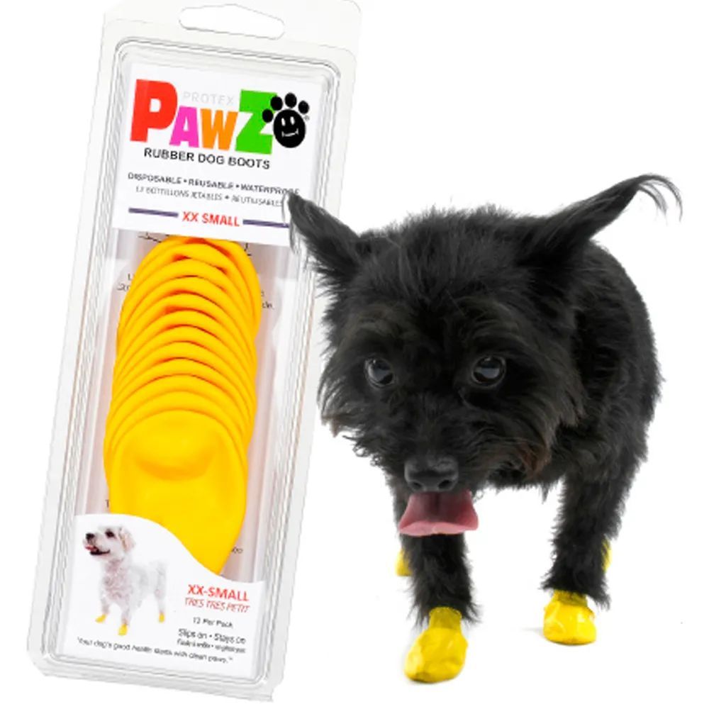 Ботинки для собак PawZ, размер XXS, желтые - купить с доставкой по выгоднымценам в интернет-магазине OZON (826839964)