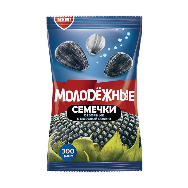 Семечки"Молодёжные"сморскойсолью300гр/5уп