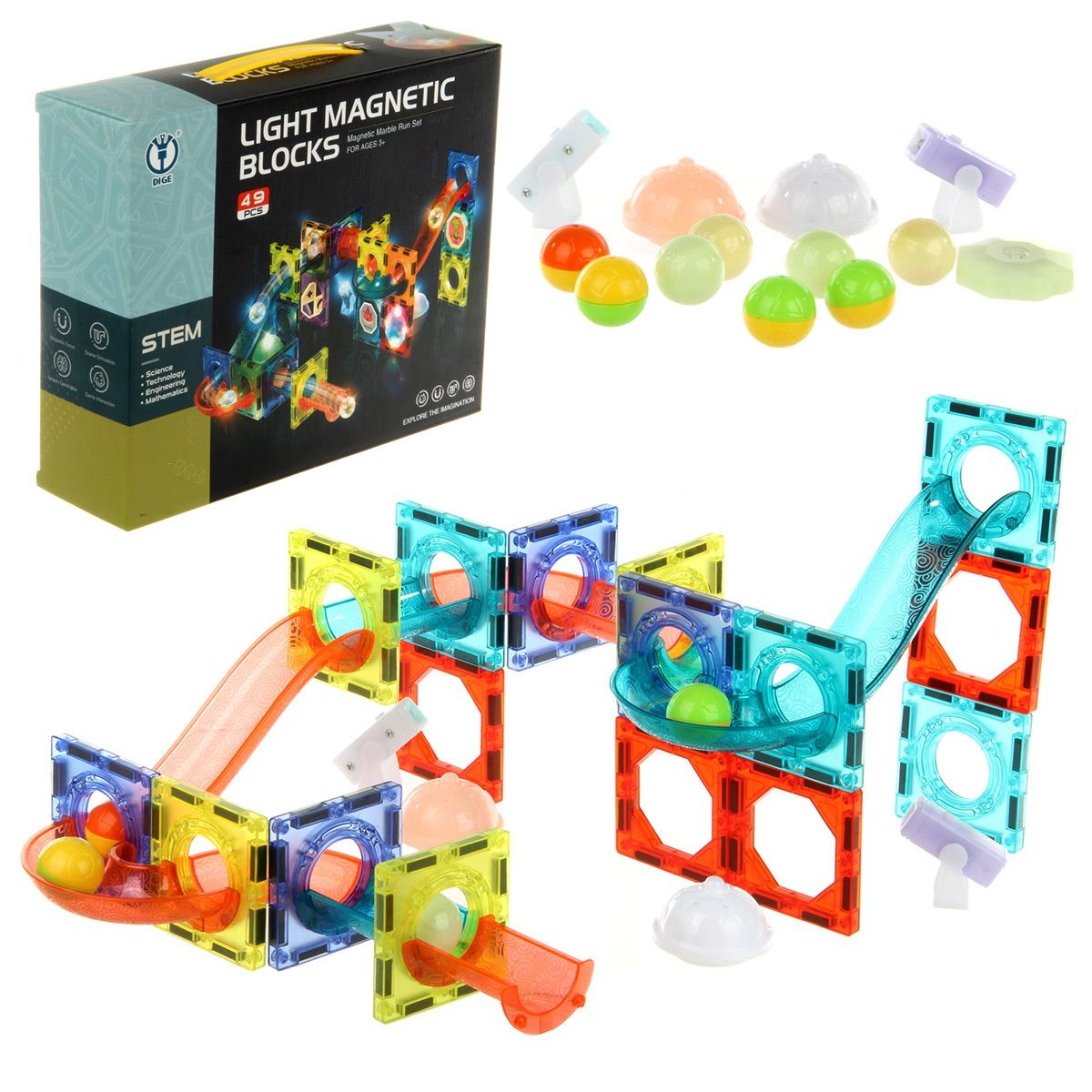 Light magnetic blocks Light magnetic blocks