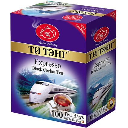 Чай черный Ти Тэнг Expresso в пакетиках, 100 пак.