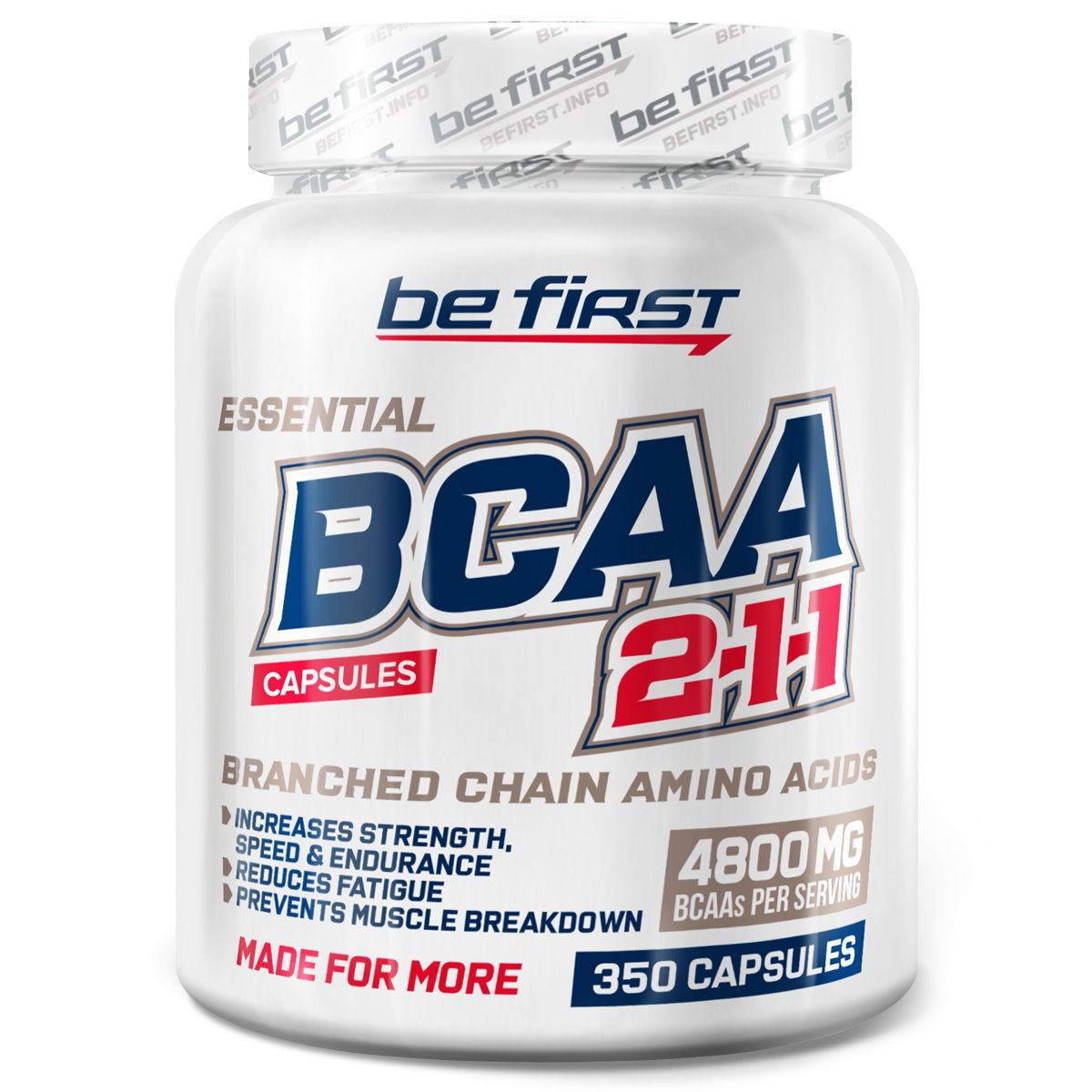 Аминокислоты БЦАА капсулы Be First BCAA Capsules 350 капсул