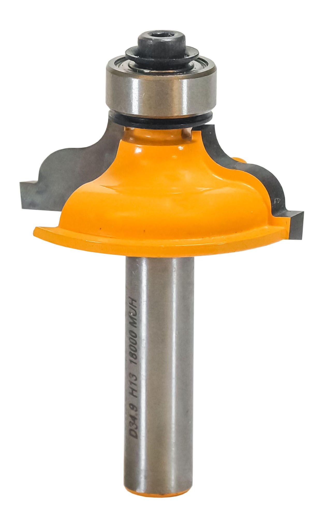 Фреза кромочная калевочная ф34,9 x 13 мм R4/4,8 мм хвостовик 8 мм Энкор