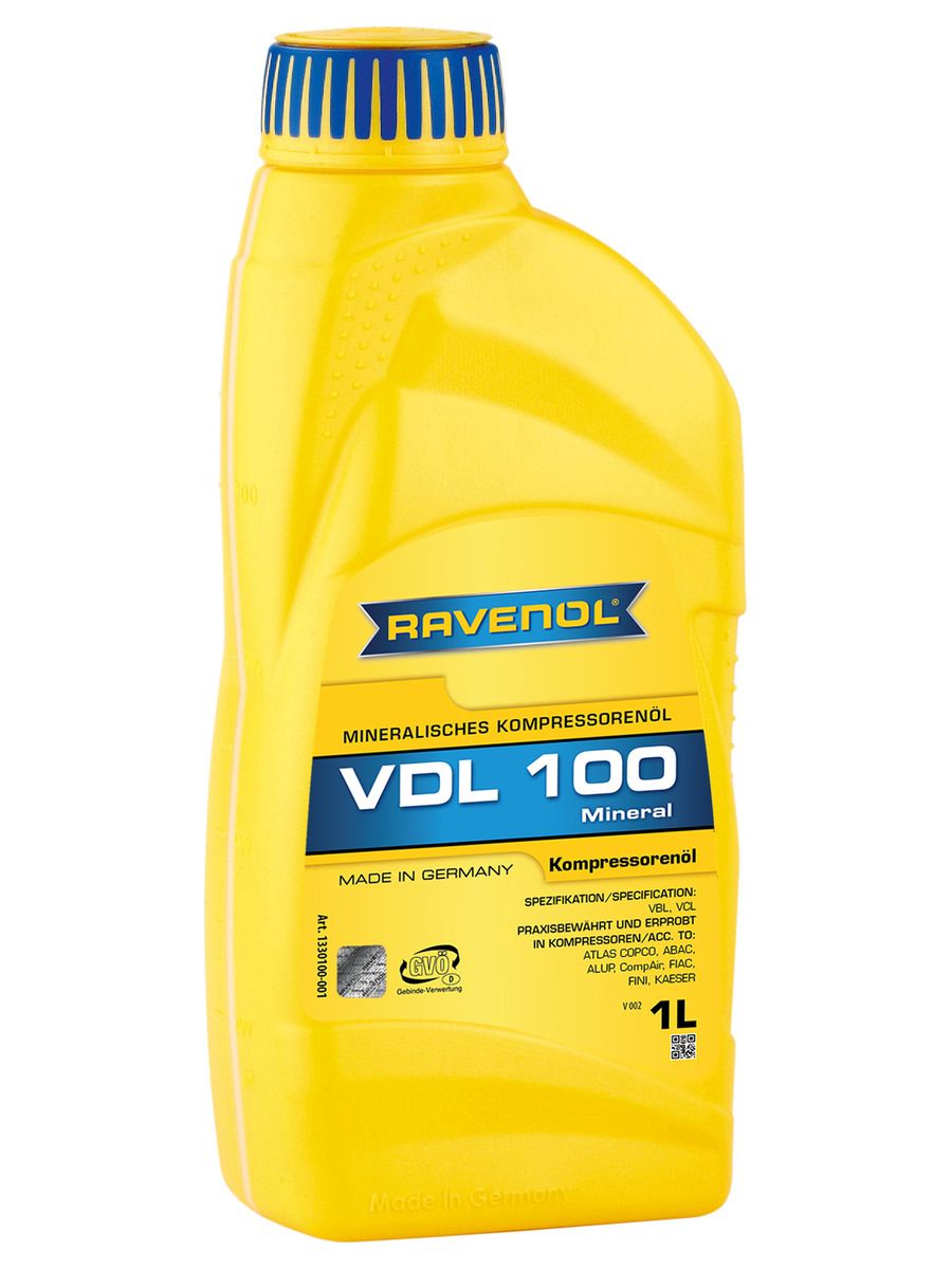 Компрессорное масло RAVENOL VDL 100, 1 литр