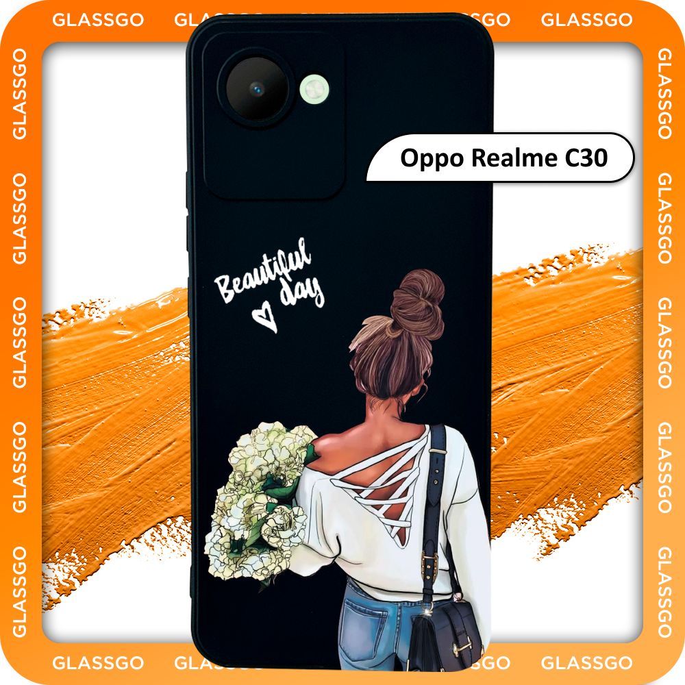 Чехол силиконовый с рисунком девушка с цветами на Oppo Realme C30 / на  Реалми С30 - купить с доставкой по выгодным ценам в интернет-магазине OZON  (890638420)