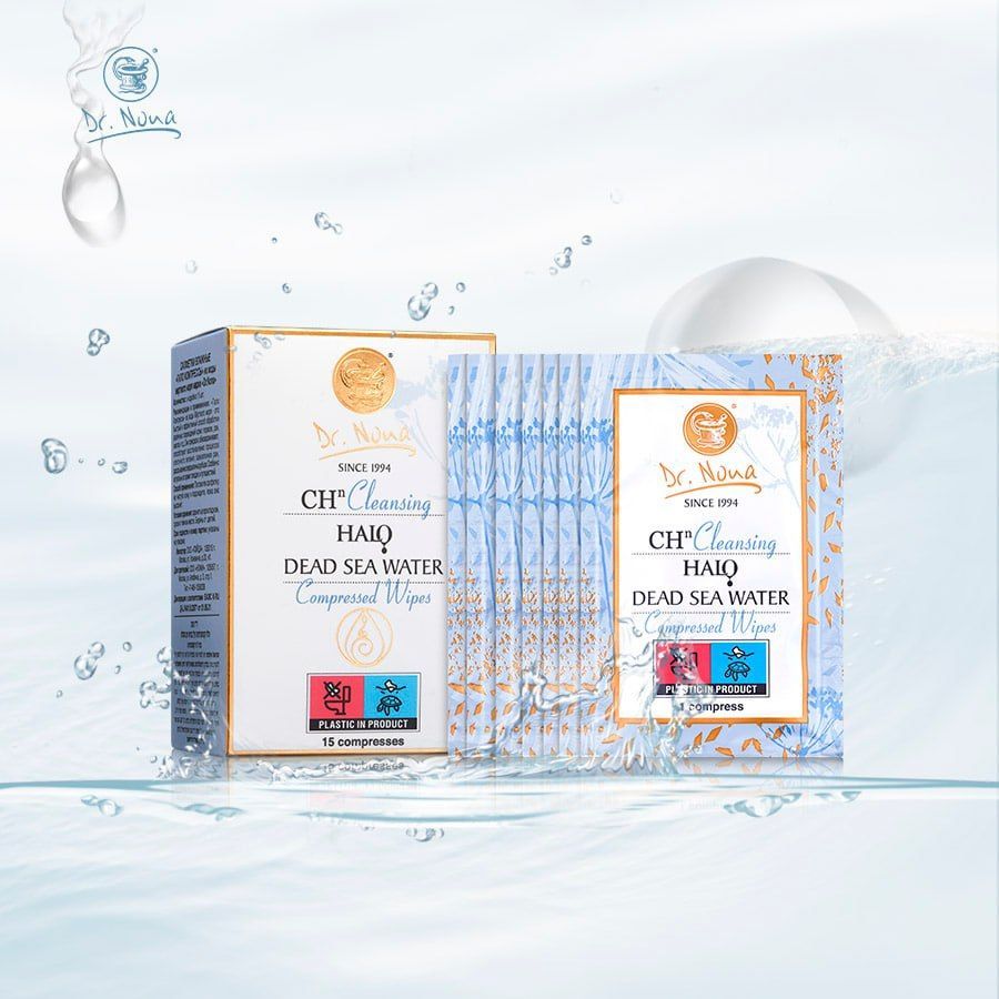 Dr.Nona Гало Компрессы из воды Мёртвого моря (Dead Sea Water Compressed Wipes)