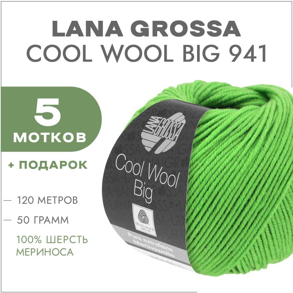 Пряжа cool wool lana grossa