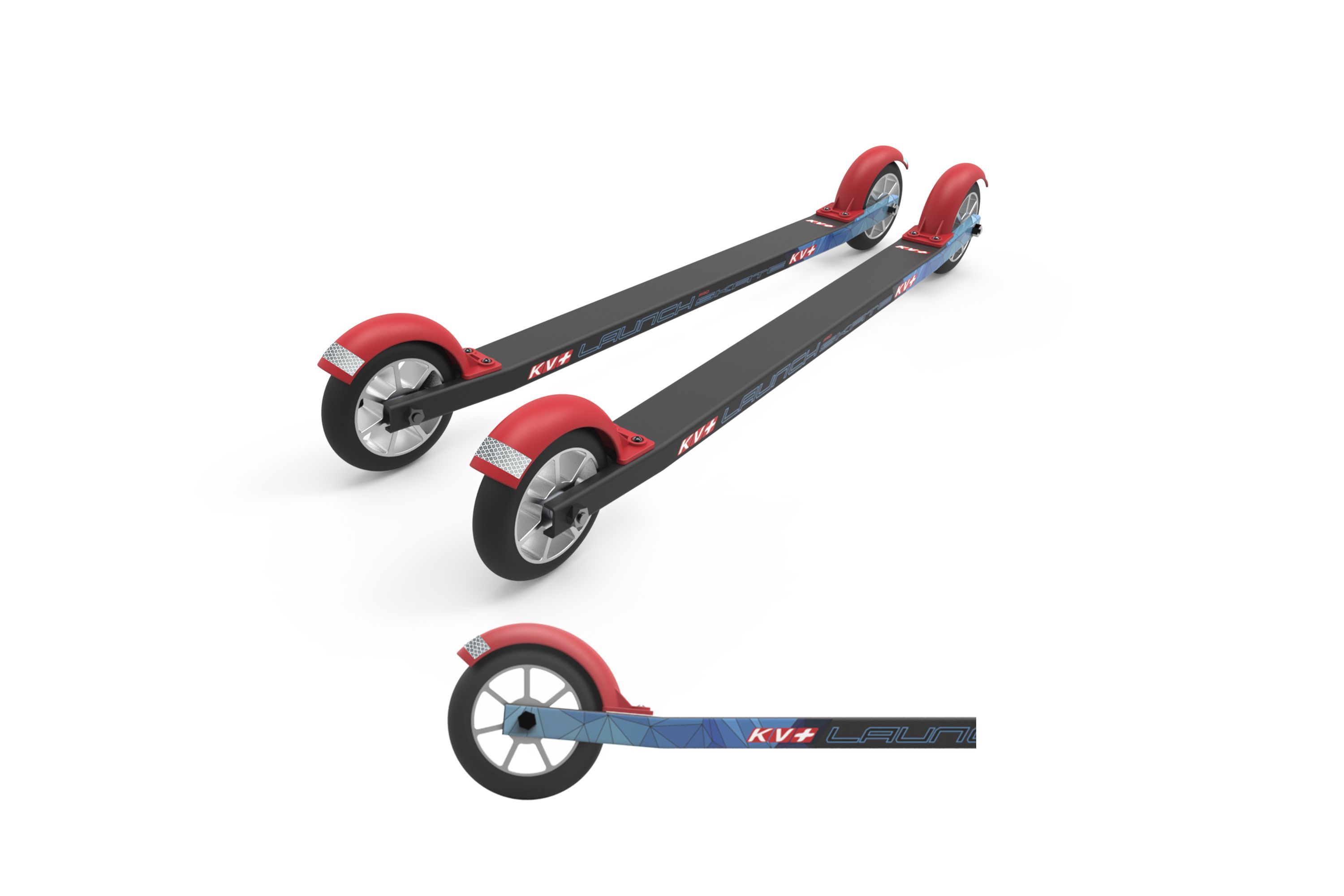 Лыжероллеры KV+ ROLLERSKI LAUNCH PRO SKATE CURVED 60 cm стандартные колеса