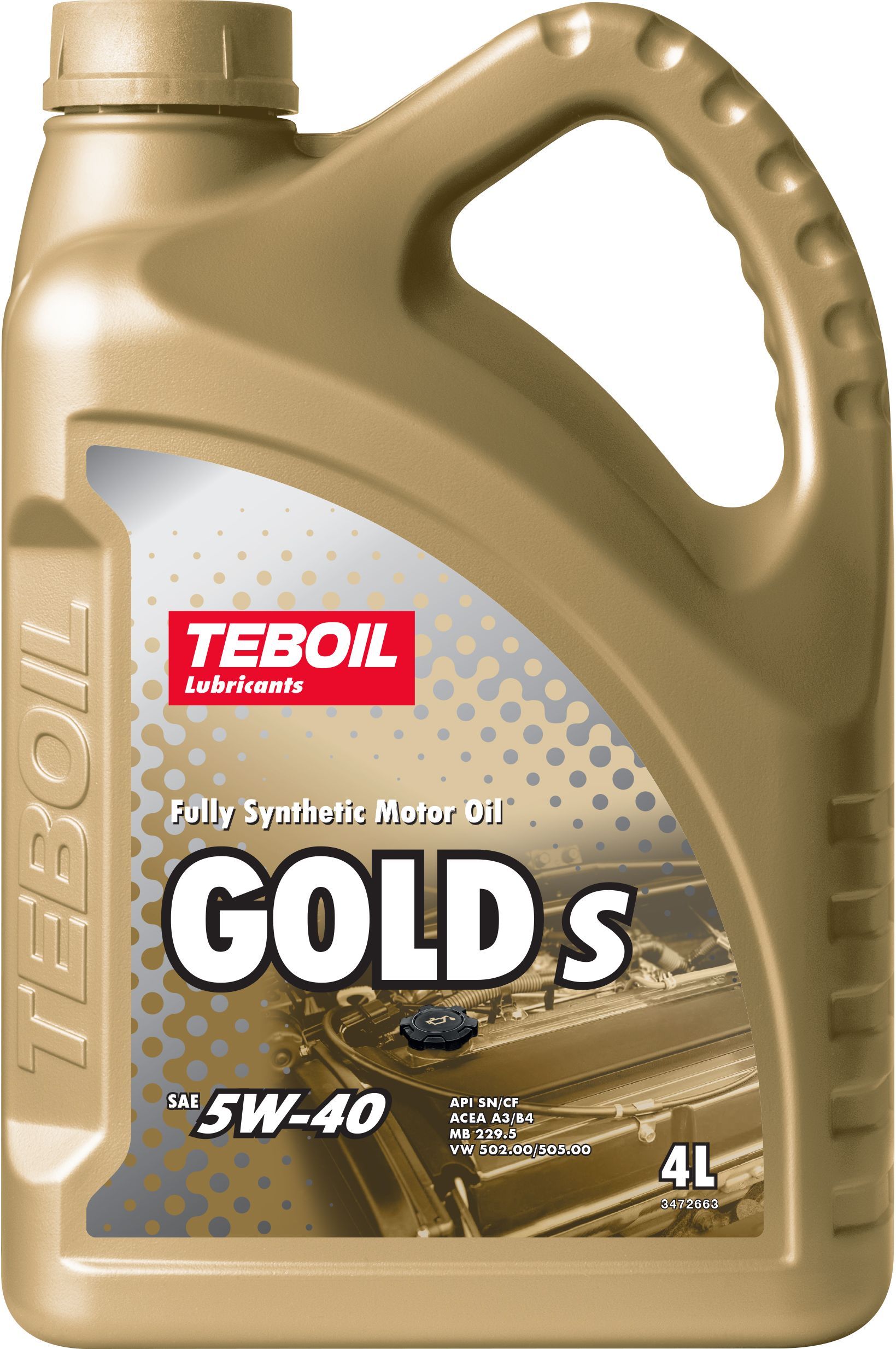 TEBOIL gold s 5W-40 Масло моторное, Синтетическое, 4 л