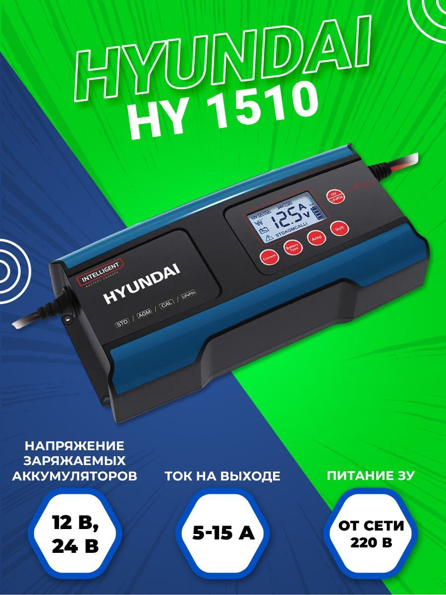 Автомобильное зарядное устройство Hyundai HY 1510 - купить с доставкой по  выгодным ценам в интернет-магазине OZON (729073204)