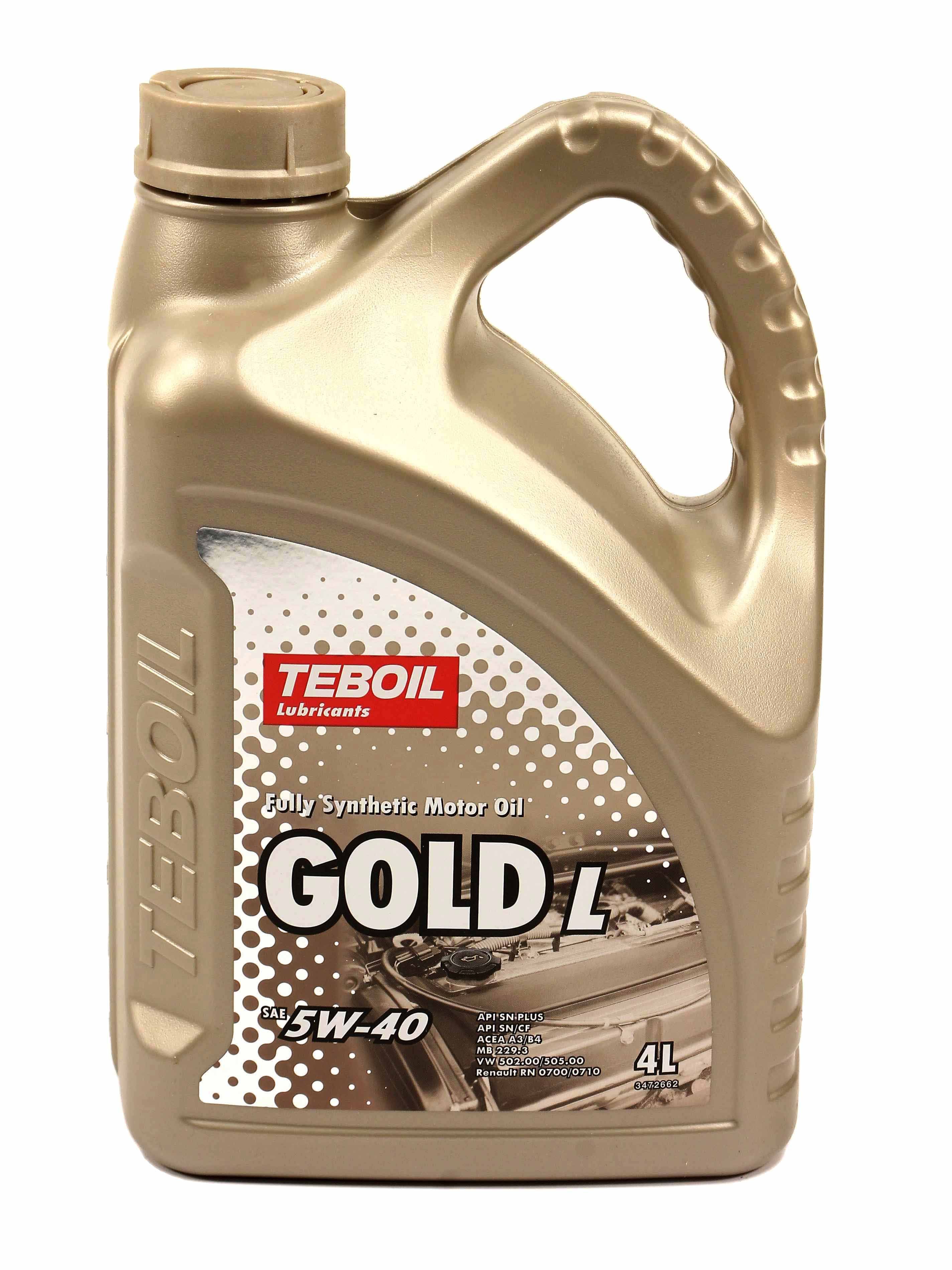 Масло teboil gold 5w 40