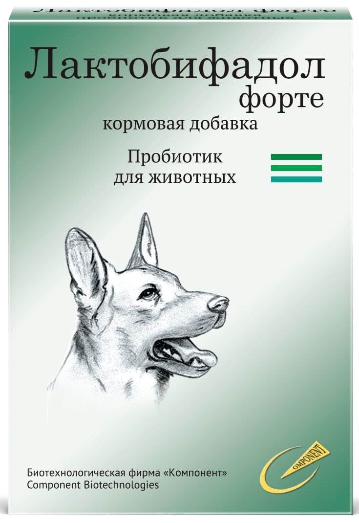 Лактобифадол форте (БФ Компонент) пробиотик для собак, 50 г