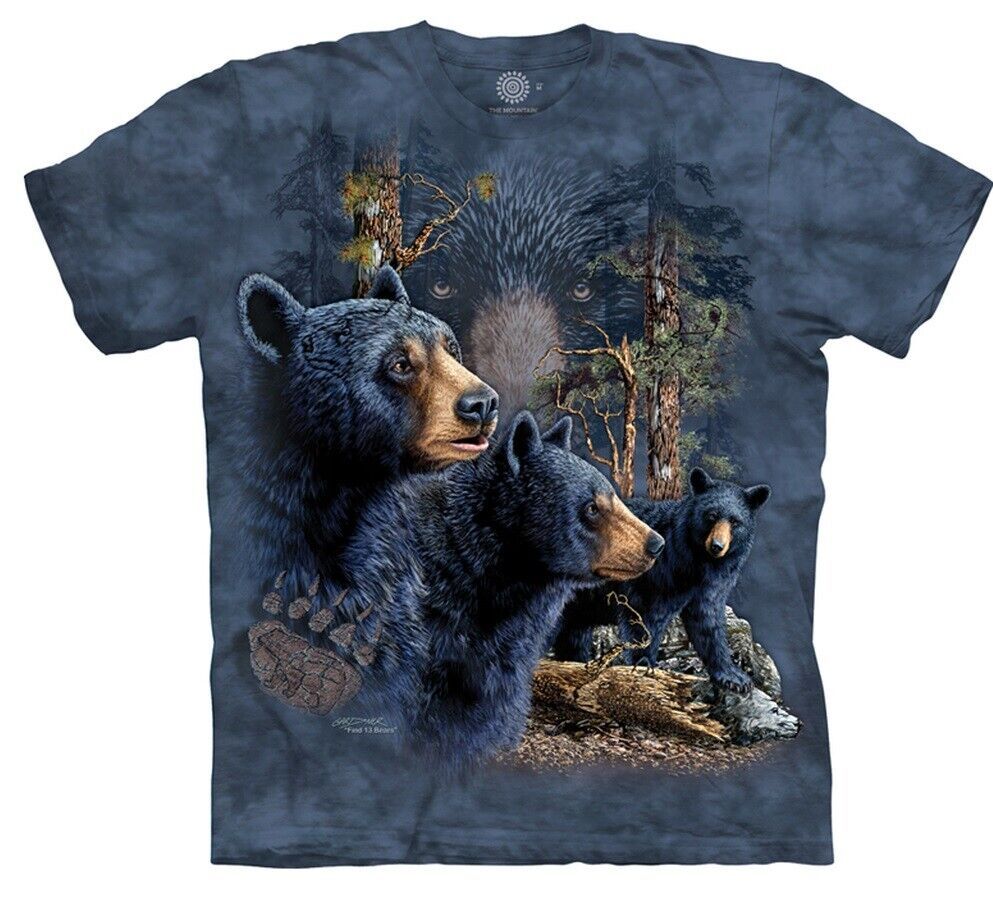 Монтейн футболки медведь
