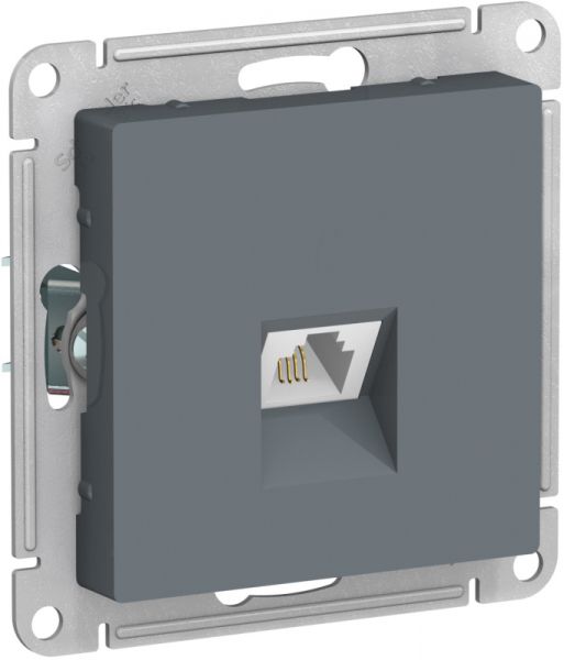 1 шт. Systeme Electric AtlasDesign Грифель Розетка телефонная RJ11, механизм, ATN000781