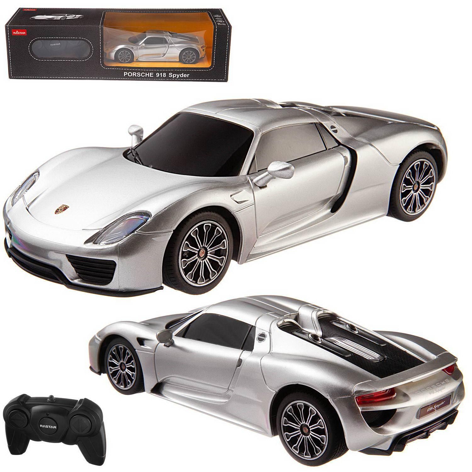 Машина р/у 1:24 PORSCHE 918 Spyder Цвет Серебряный 27MHZ - купить с  доставкой по выгодным ценам в интернет-магазине OZON (363374577)