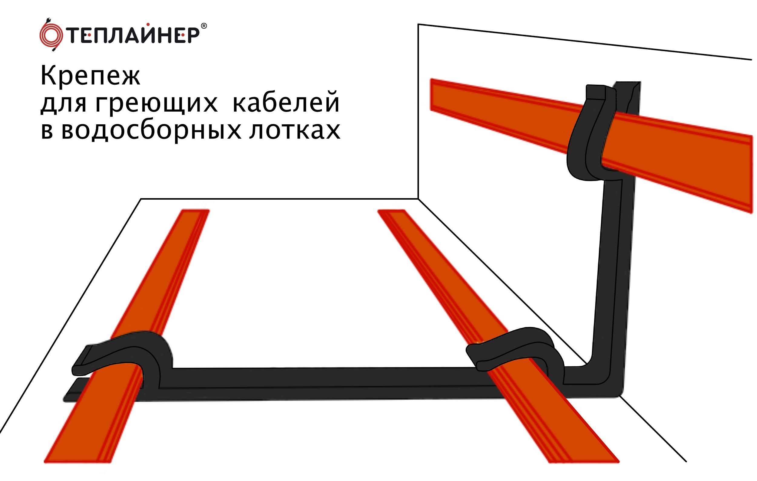 Крепеж для греющего кабеля