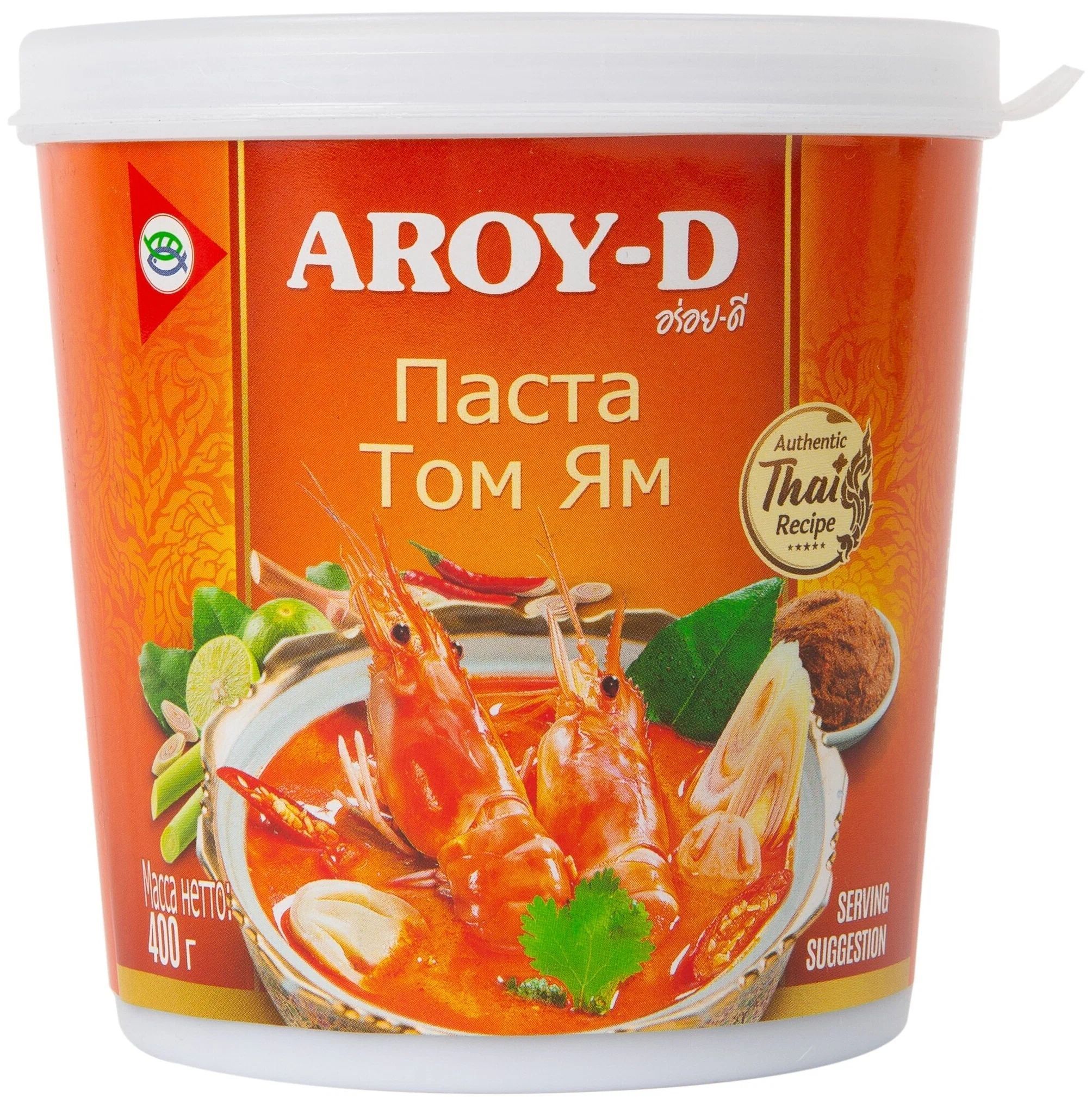 Паста (соус) для супа Том Ям, тайская, острая Aroy-D (Арой-Ди), 400г -  купить с доставкой по выгодным ценам в интернет-магазине OZON (541547412)