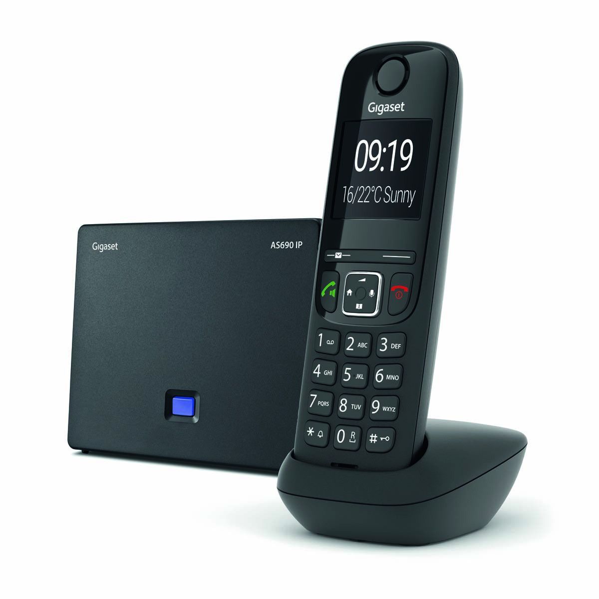 DECT беспроводной телефон Gigaset AS690IP - купить с доставкой по выгодным  ценам в интернет-магазине OZON (954337025)