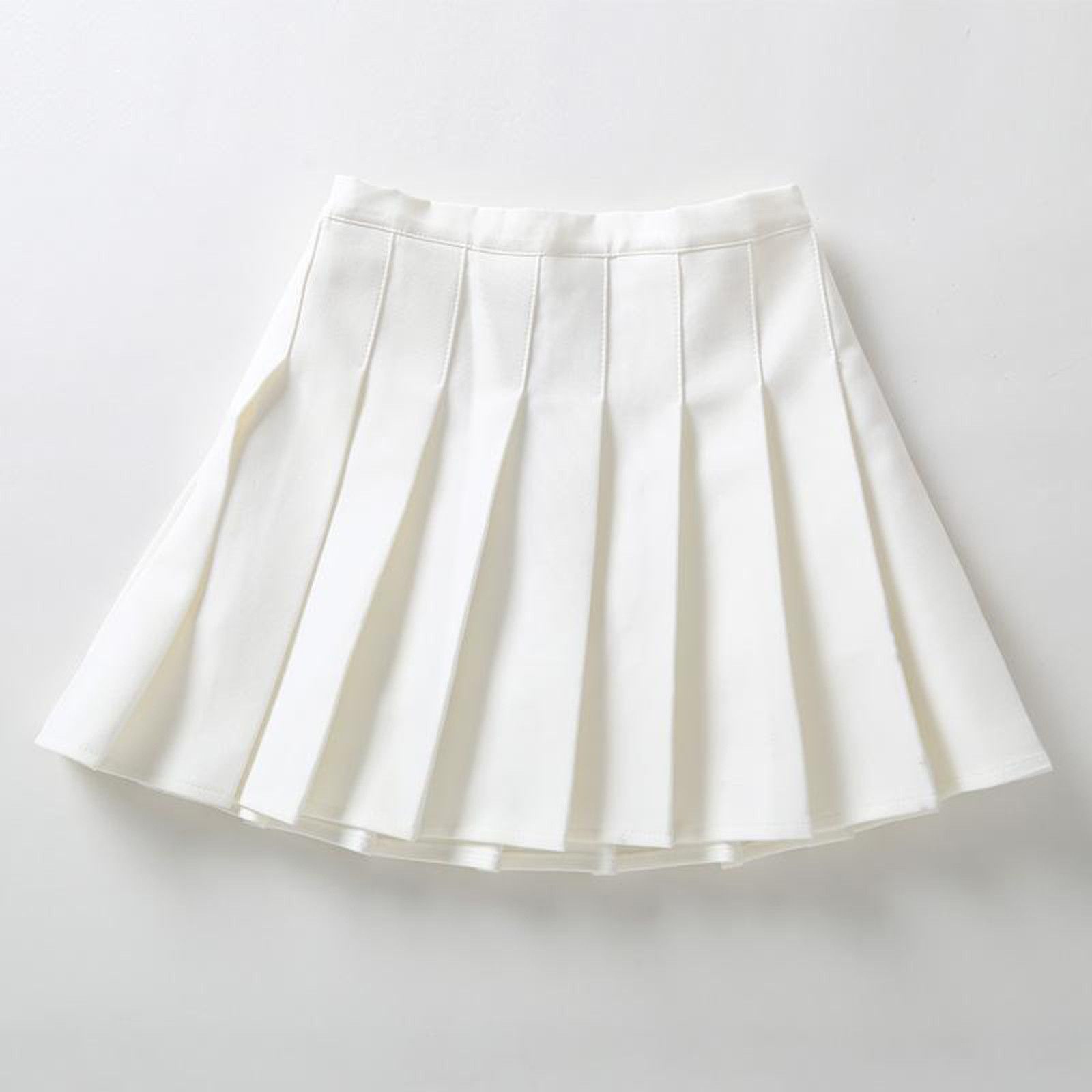 Pleated White skirt