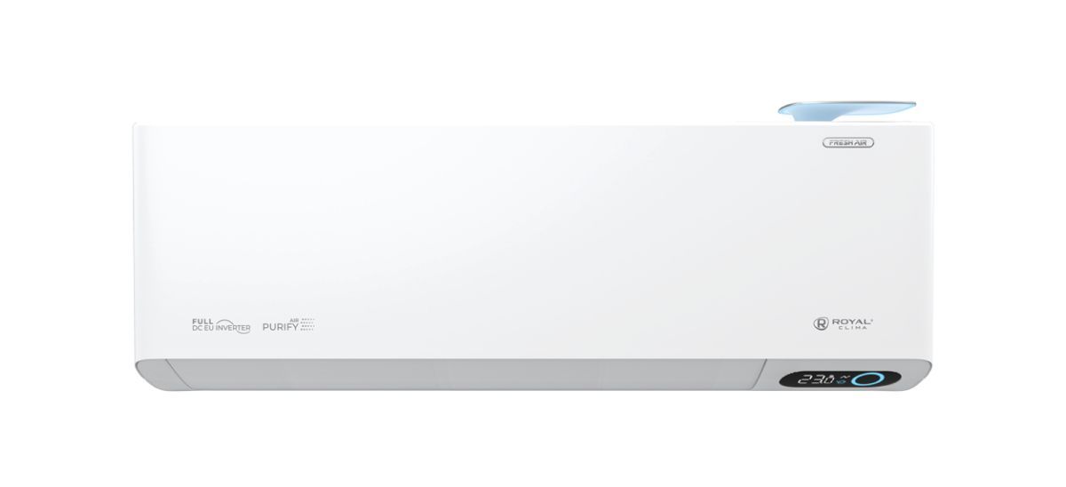 Инверторная сплит-система+вентиляция ROYAL CLIMA серии ROYAL FRESH STANDARD FULL DC EU Inverter RCI-RFS35HN, до 36 м2, приток и очистка свежего воздуха, WI-FI, А+++, 7 скоростей от 19 дБ