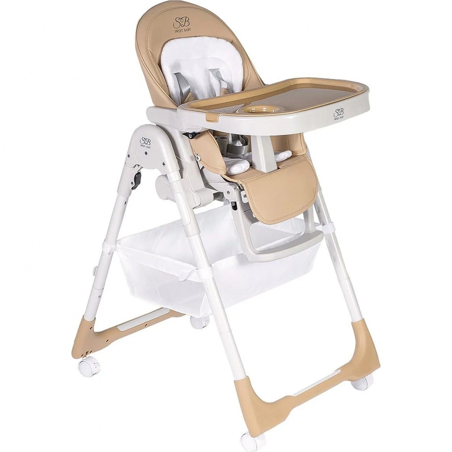 Стул для кормления 2в1 babyton city beige 505