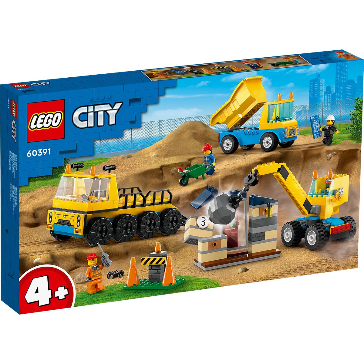 Конструктор LEGO City 60391 Аварийный кран - купить с доставкой по выгодным  ценам в интернет-магазине OZON (1034651827)