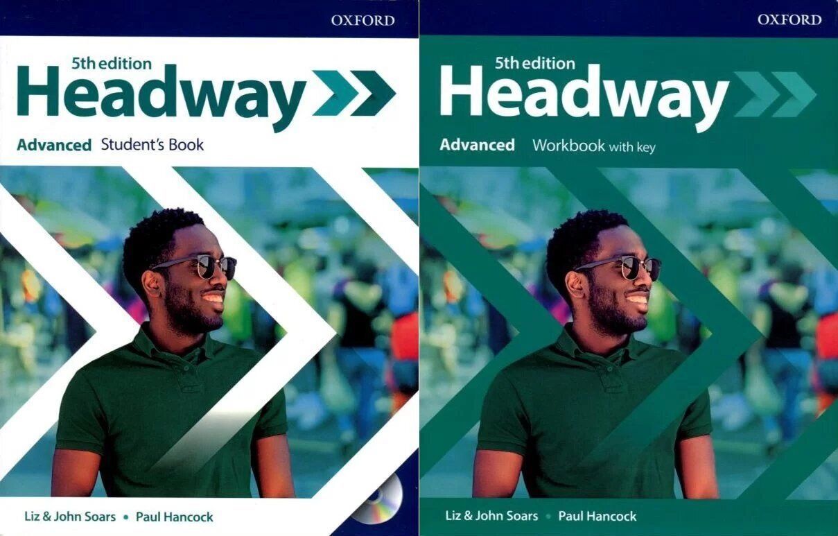 Комплект Headway Advanced: Student's book and Workbook (учебник и рабочая тетрадь, 2 книги) + CD. Пятое издание Oxford 5-th edition | Hancock Paul