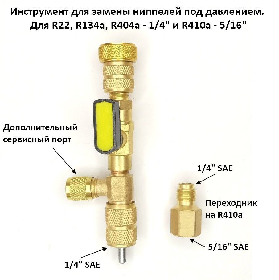 Инструмент для замены ниппеля. Набор для замены ниппелей под давлением r134 a. Ниппелей (золотников) для сервисных портов. Штуцер r134. Ниппель заправочного порта кондиционера.