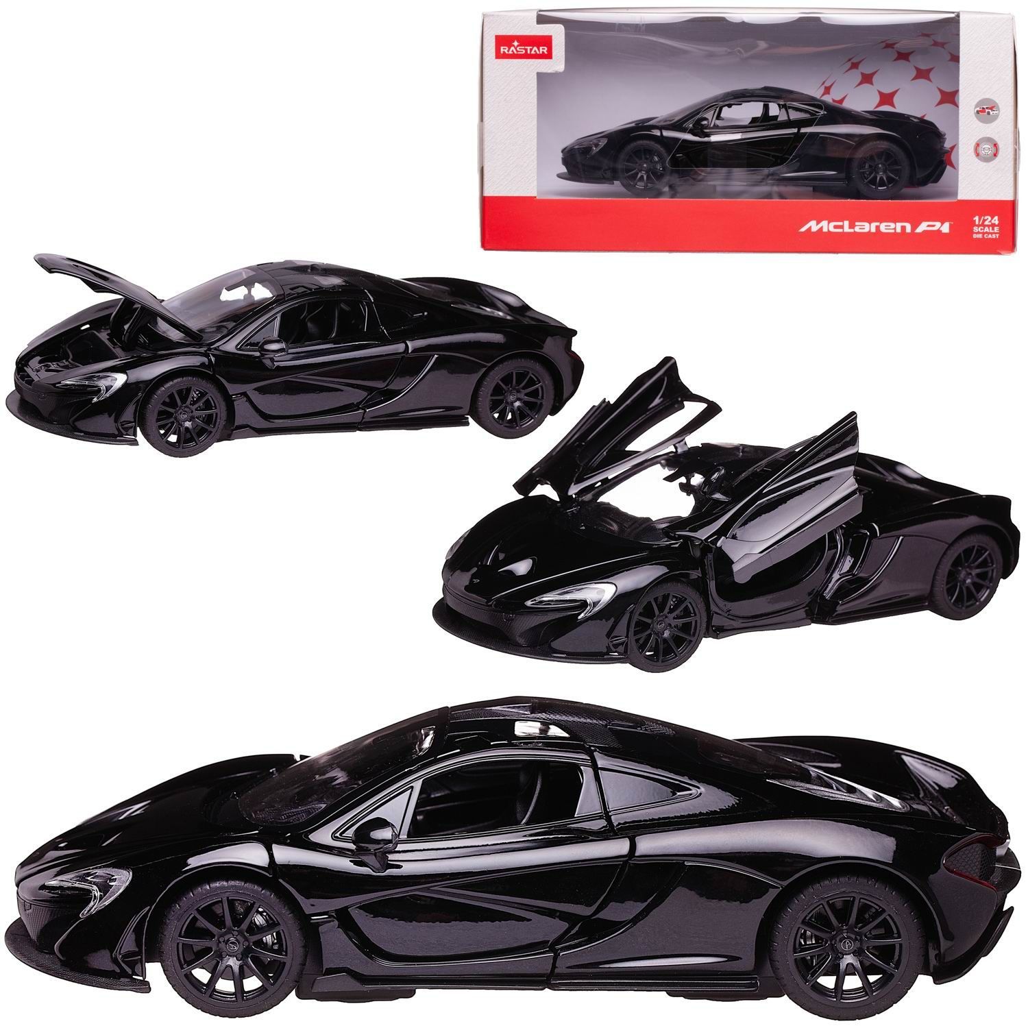 Машина металлическая 1:24 Mclaren P1 Черный