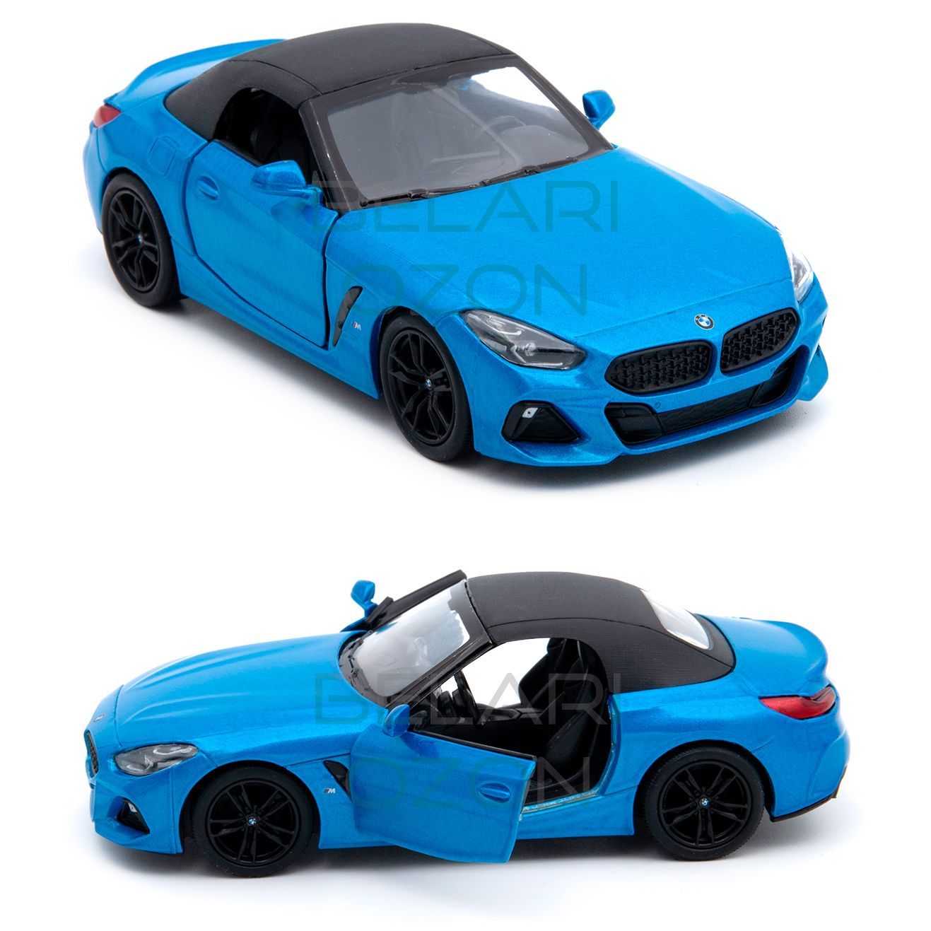 Машинка металлическая Kinsmart 1:34 BMW Z4 (БМВ 4) KT5419D инерционная,  двери открываются / Синий - купить с доставкой по выгодным ценам в  интернет-магазине OZON (833831790)