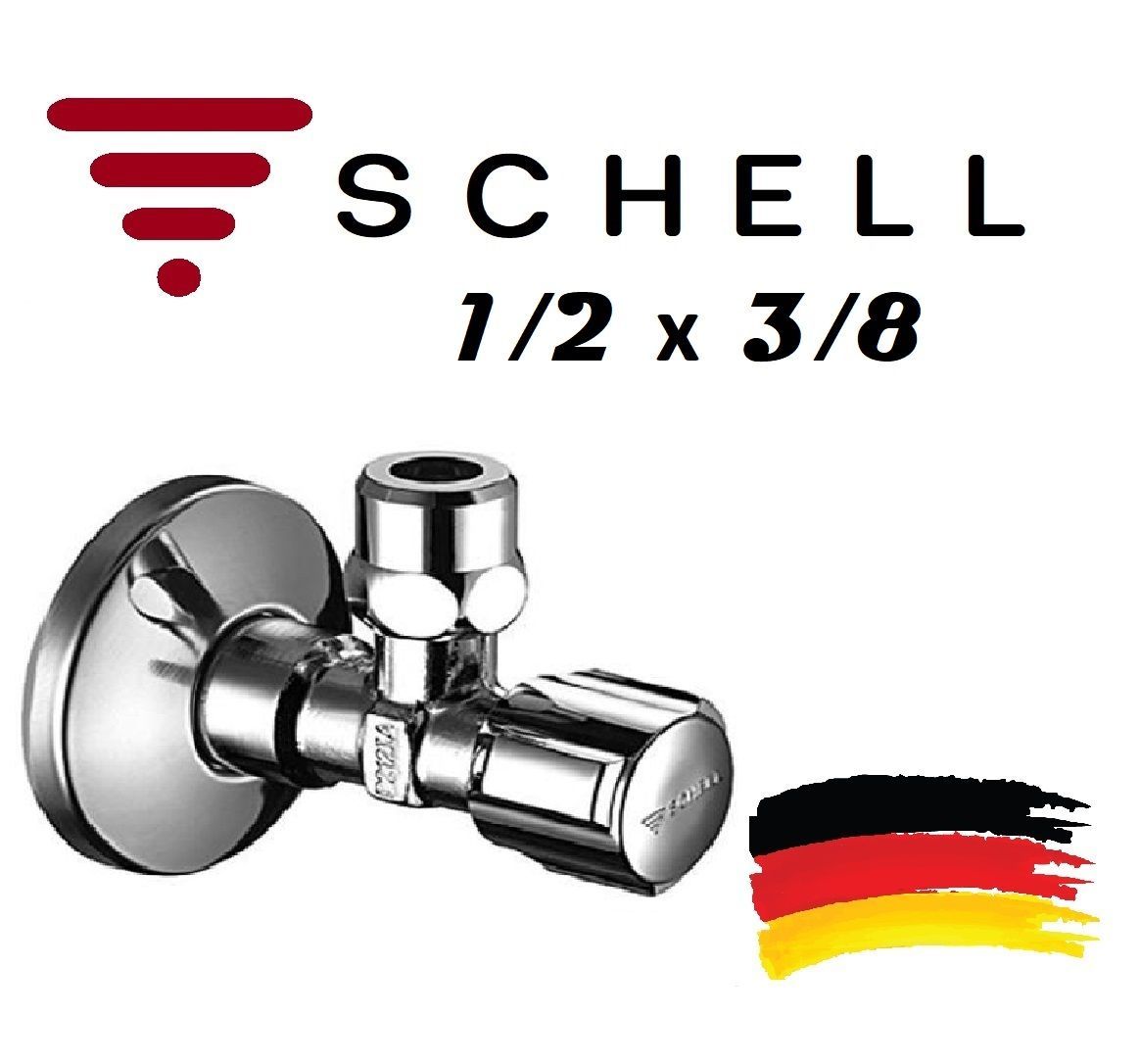 Угловой вентиль Schell Comfort 1/2 х 3/8, 049070699