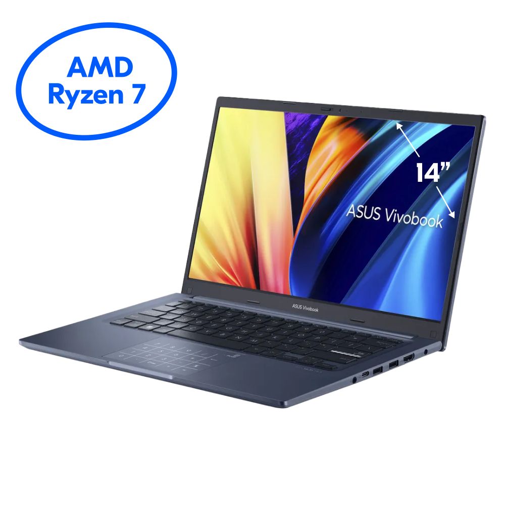 Ноутбук ASUS Vivobook 14 M1402IA-AM173, синий купить по низкой цене:  отзывы, фото, характеристики в интернет-магазине Ozon (1211578425)